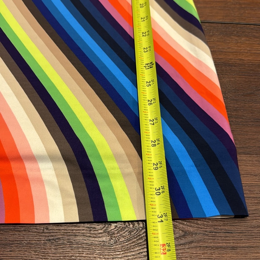 Trina Turk Pre Loved in EUC lined colorful stripes Midi Dress. - Picture 9 of 9